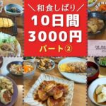 ◎節約生活 10日間3000円で作る晩ご飯②和食献立【プレママパパの日常】