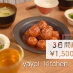 【3日間献立#14】1500円以内で作る3日間の晩ごはん｜節約｜時短｜レシピあり