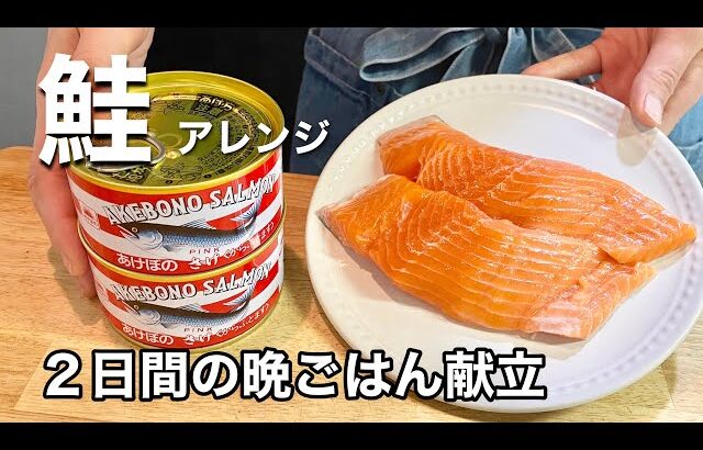 【鮭アレンジ】低糖質高たんぱく質な晩ごはん献立２選【ダイエットレシピ】