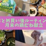 まとめ買い/食材保存ルーティン/月末は週3鶏むね献立で節約