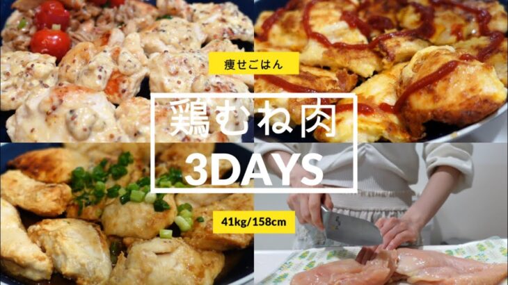 【痩せごはん】鶏むね肉ダイエット/献立レシピ3食