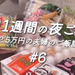 『1週間の献立』食費2.5万円の平日5日間の夜ご飯/我が家の食費管理/いつもよりバタバタで手抜きなご飯/ゆる節約/料理vlog