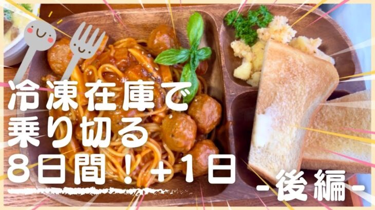 【節約】食費2,5万円。8月②冷凍在庫で乗り切る8日間献立。-後編- 2人暮らし。