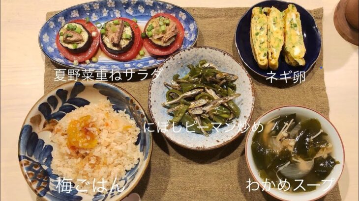 さっぱり和食ごはん☆夏野菜で健康栄養満点献立！