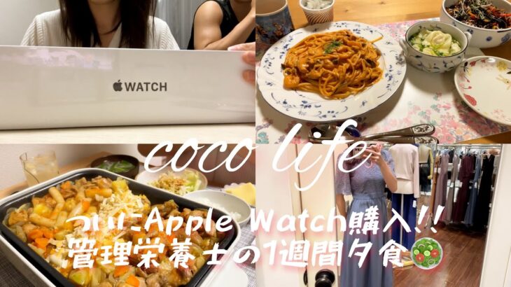 アップルウォッチお得に購入⌚️| 1週間5000円献立🍝沢山食べる人居た大変🫣|結婚式のドレス選び👗，チーズタッカルビ🧀