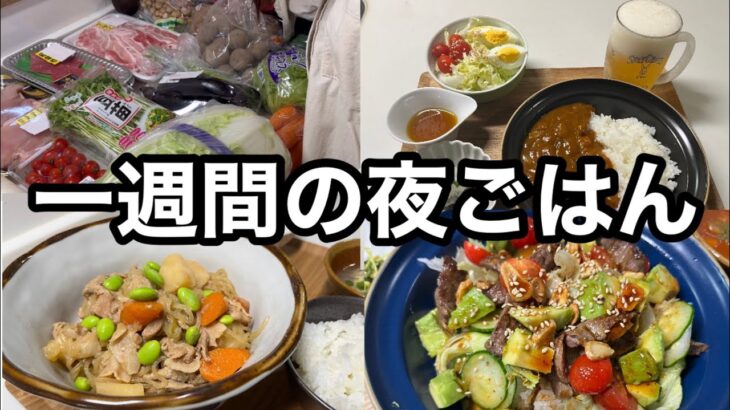 【1週間献立#7】まとめ買い5,000円以内で作る5日間の夜ご飯　ストレス発散について