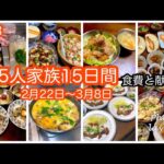 #88 節約【５人家族15日間・食費と献立】365日リアルな食生活(毎日の献立)