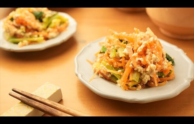 【レンジで超簡単】シンプルで覚えやすい『小松菜の白和え』