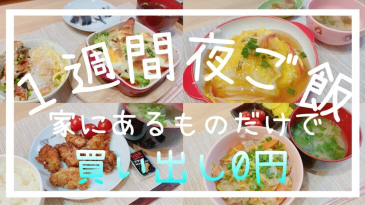 【節約主婦】5日間/節約晩ご飯/一週間の献立/節約レシピ/中華丼/ソースチキンカツ/天津飯/野菜などのチーズ焼き/豚バラ大根/鶏皮もやし炒め