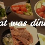 【料理Vlog】2人暮らしの食卓ｌ3日間の夕食ｌ30分でつくる簡単献立ｌwhat was dinner?