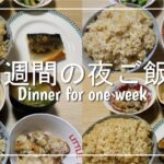 【夜ご飯】2人暮らし1週間の夜ご飯を3000円で作りました