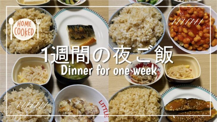 【夜ご飯】2人暮らし1週間の夜ご飯を3000円で作りました