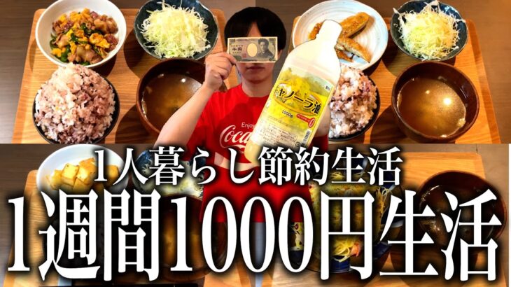 【食費月1万円】1週間1000円で乗り切る！節約レシピ5選【1人暮らし/自炊/献立/平日5日の夜ご飯】