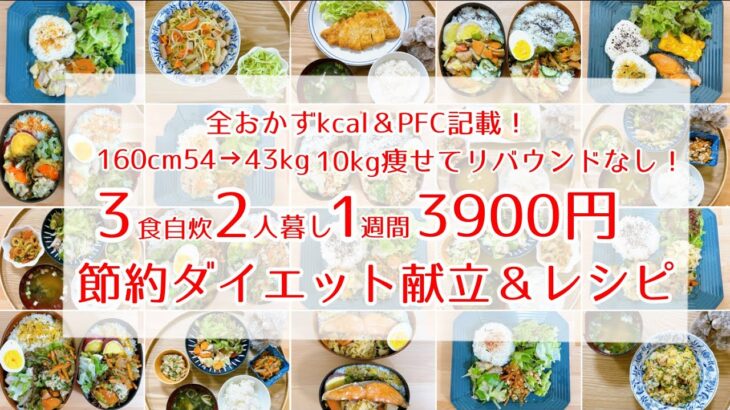 【節約&ダイエット】3食自炊2人暮らし週3900円！10㎏痩せてリバウンドなし！24歳社会人の献立記録