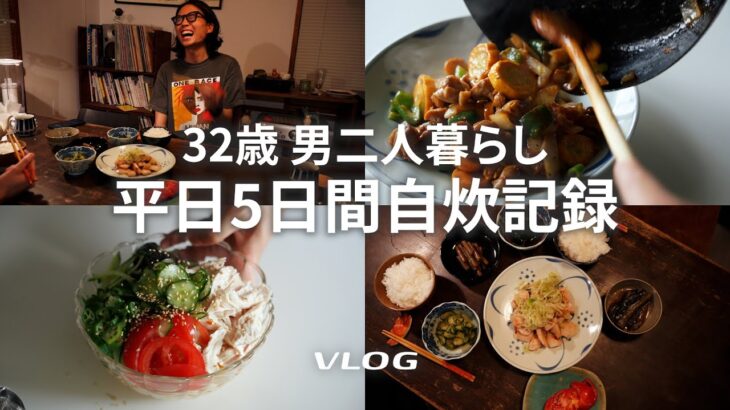 【平日5日間自炊VLOG】鶏肉中心の美味すぎ１週間レシピ｜簡単レシピ｜男子ごはん