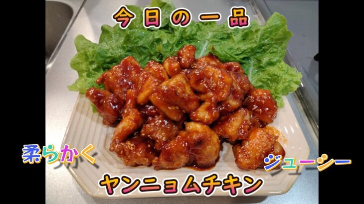 今日の簡単一品料理【ヤンニョムチキン】お酒の肴、献立に♪#６０