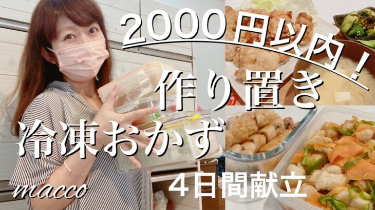 【夜ご飯献立】平日楽する作り置き♪値下げ商品でかしこく節約！時短にもつながる♪/下味冷凍/冷凍おかず/家事貯金/節約主婦/主婦vlog　料理vlog vol.29