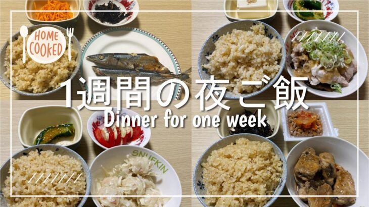 【夜ご飯】2人暮らし1週間の夜ご飯を3000円で作ってみた