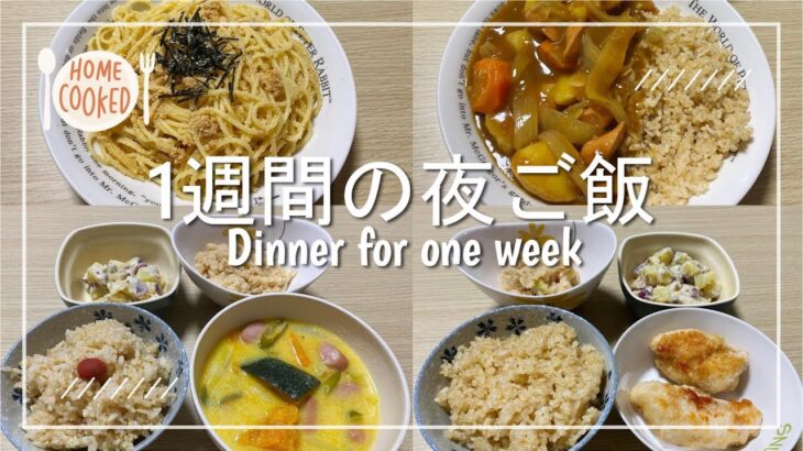 【夜ご飯】2人暮らし1週間の夜ご飯を3000円で作ってみた