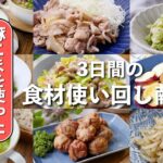 【節約＆簡単】豚こま肉で絶品おかず！ボリューム満点の3日間献立レシピ