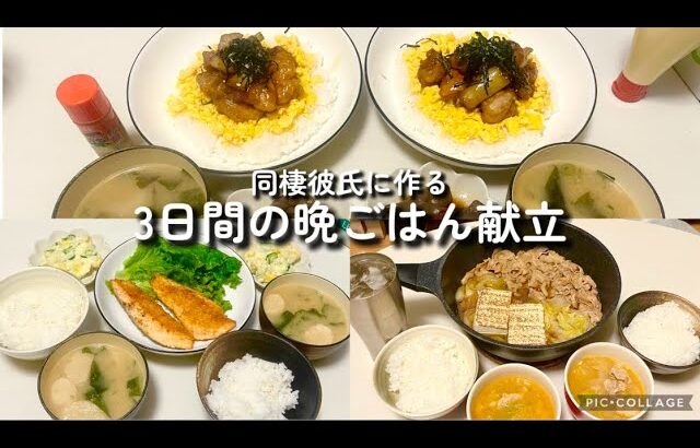 【3日間の献立】焼鳥丼｜チキン南蛮｜厚揚げの肉巻き｜ポテトサラダ｜ツナと胡瓜のマヨ和え｜こんにゃくの甘辛煮